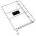 AMBIENCE notebook in DIN A5 format, Cork accessory promotional