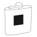 BAMBOO STYLE flask, hip flask promotional
