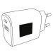 Adaptateur USB avec veilleuse ENDLESS POWER, prise USB promotional