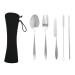 Ensemble de 5 couverts en acier inoxydable, Couvert durable promotional