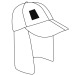 Casquette de baseball 6 panneaux, Casquette de sport promotional