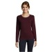 Women's long sleeve round neck t-shirt white sol's - majestic - 11425b, Textile Sol\'s promotional