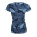 Women's camo round neck t-shirt - colour wholesaler