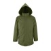 Product thumbnail Quilted parka with hood in collar (fleece) 1
