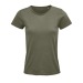 CRUSADER WOMEN - Women's fitted round-neck jersey T-shirt - White wholesaler