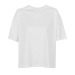 Product thumbnail 100% organic cotton boxy white t-shirt for women 0