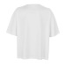 Product thumbnail 100% organic cotton boxy white t-shirt for women 2