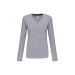 Women's long-sleeved V-neck T-shirt Kariban wholesaler