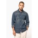 Long sleeve denim shirt Kariban, Denim shirt promotional
