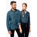 Kariban Women's Long Sleeve Denim Shirt wholesaler