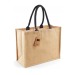 Sac shopping classique en jute, Sac en toile de jute promotional