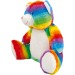Peluche zippée Ours multicolore - Mumbles, peluche promotional