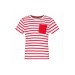 Product thumbnail Striped sailor t-shirt with short sleeve pocket child 1