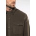 Sherpa lined fleece overshirt wholesaler