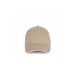Organic cotton cap with contrast sandwich - 6 panels, Durable hat and cap promotional