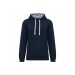 Sweat-shirt à capuche contrastée à motifs unisexe, Sweat à capuche promotional
