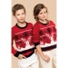 Product thumbnail Children's Christmas round-neck sweater 0