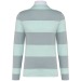Unisex long-sleeved striped polo shirt, Rugby Polo promotional