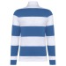 Unisex long-sleeved striped polo shirt wholesaler