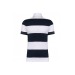 Product thumbnail Unisex short-sleeve striped polo shirt 2