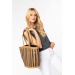 Product thumbnail Striped sea rush basket bag 0