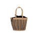 Product thumbnail Striped sea rush basket bag 1