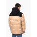 Unisex two-tone quilted hooded parka, Parka promotional