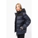 Unisex two-tone quilted hooded parka wholesaler
