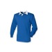 Men's rugby polo shirt long sleeves, Jersey mesh polo shirt promotional