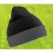Product thumbnail RECYCLED BLACK COMPASS BEANIE - Recycled acrylic beanie with contrasting flap 1