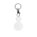 Porte-clés mousqueton avec jeton personnalisable, Porte-clés jeton promotional