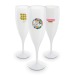 Product thumbnail Reusable plastic champagne flute 14 cl 0