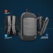 Business backpack, adjustable thickness, computer backpack promotional