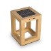 Lampe solaire en bambou, objet solaire promotional