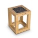 Lampe solaire en bambou, objet solaire promotional