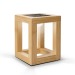 Lampe solaire en bambou, objet solaire promotional