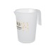 PICHET, POT, EN POLYPROPYLENE PP 110 cl RAS BORD, pichet doseur et verre doseur promotional