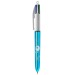 Product thumbnail 4 color bic pen with shine ballpoint pen and neckband 3