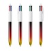 BIC® 4 Colours® Flags Collection lanyard, stylo 4 couleurs promotional