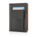 Carnet de notes avec pochette pour téléphone, Carnet à couverture rigide promotional