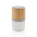 Enceinte 3W bambou avec lumière d'ambiance, Enceinte en bois ou bambou promotional