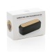 Flow TWS headphones in a bamboo case, wireless bluetooth headset promotional