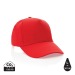 Product thumbnail 5 panel cap in recycled cotton 280gr IMPACT 0