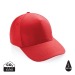 Product thumbnail 5 panel cap in recycled cotton 280gr IMPACT 3