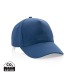 Product thumbnail 5 panel cap in recycled cotton 280gr IMPACT 4