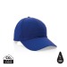 Casquette 6 panneaux en coton recyclé 190g - Impact, Bonnet et casquette durable promotional