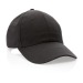 6 panel cap in recycled cotton 190gr IMPACT, Durable hat and cap promotional