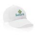 6 panel cap in recycled cotton 190gr IMPACT, Durable hat and cap promotional