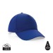 5 panel cap in recycled cotton 190gr IMPACT, Durable hat and cap promotional