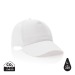 5 panel cap in recycled cotton 190gr IMPACT, Durable hat and cap promotional